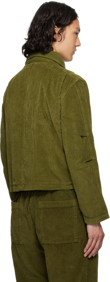 Jakna LES TIEN Les Tien Corduroy Cropped Utility Jacket Zelena | WC-1097-SW, 2