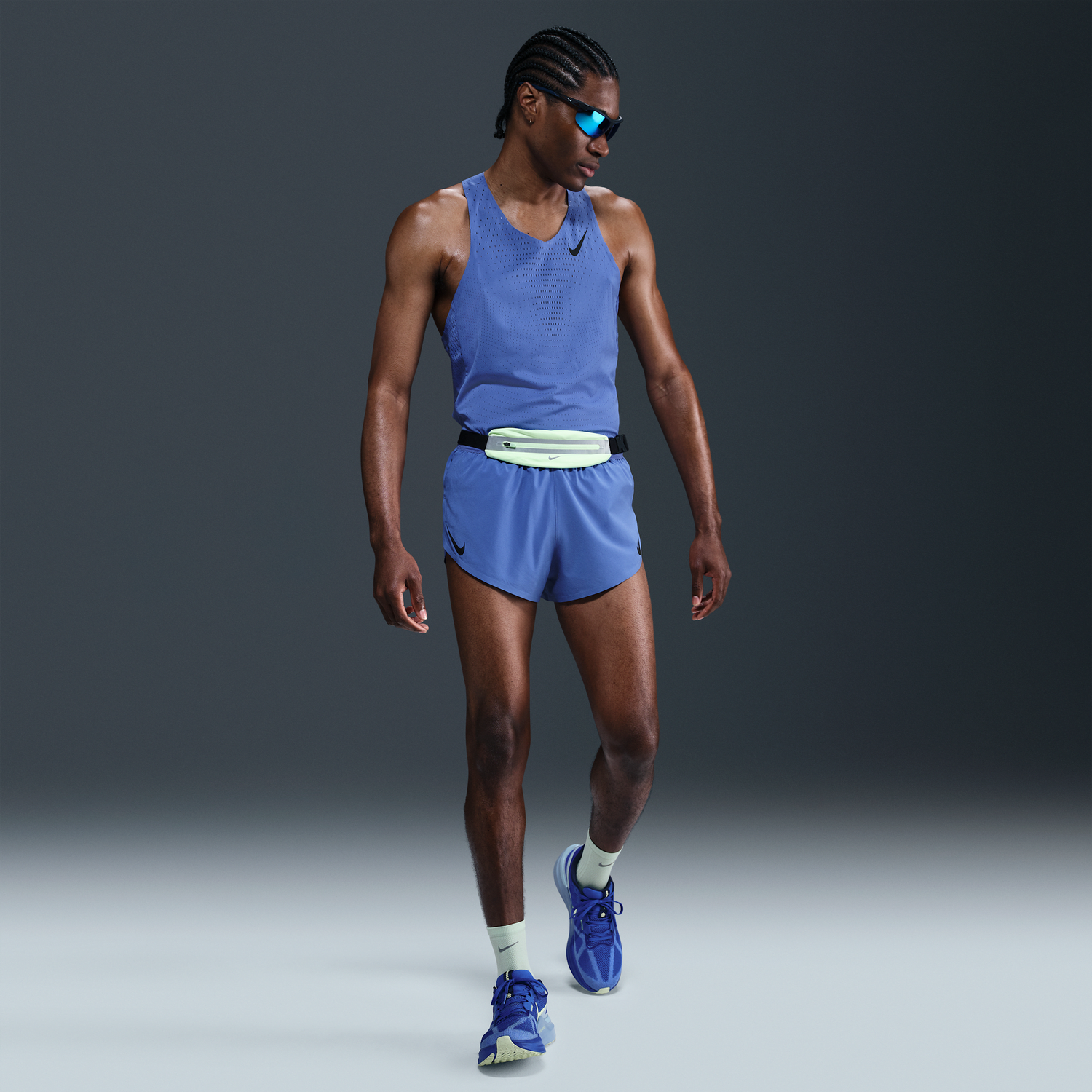 Kratke hlače Nike AeroSwift Dri-FIT ADV 2" Running Shorts with Liner Modra | FN3349-411, 0