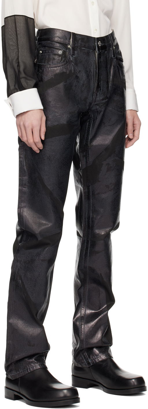 Kavbojke Helmut Lang Helmut Lang Foiled Jeans Črna | O01DM206, 1