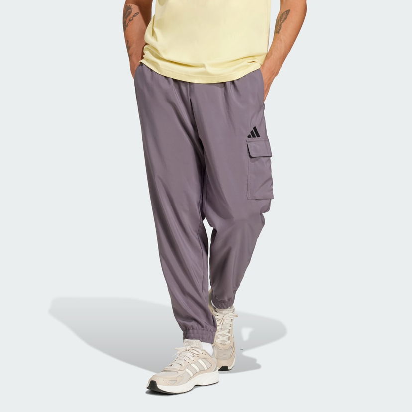 Cargo hlače adidas Performance Essentials Small Logo Cargo Pants Lila | JD1822
