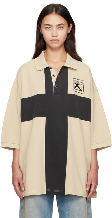 Polo majica 032C 032c Fainting Cross Oversized Polo Bež | F25-URC-0459-550-W, 0