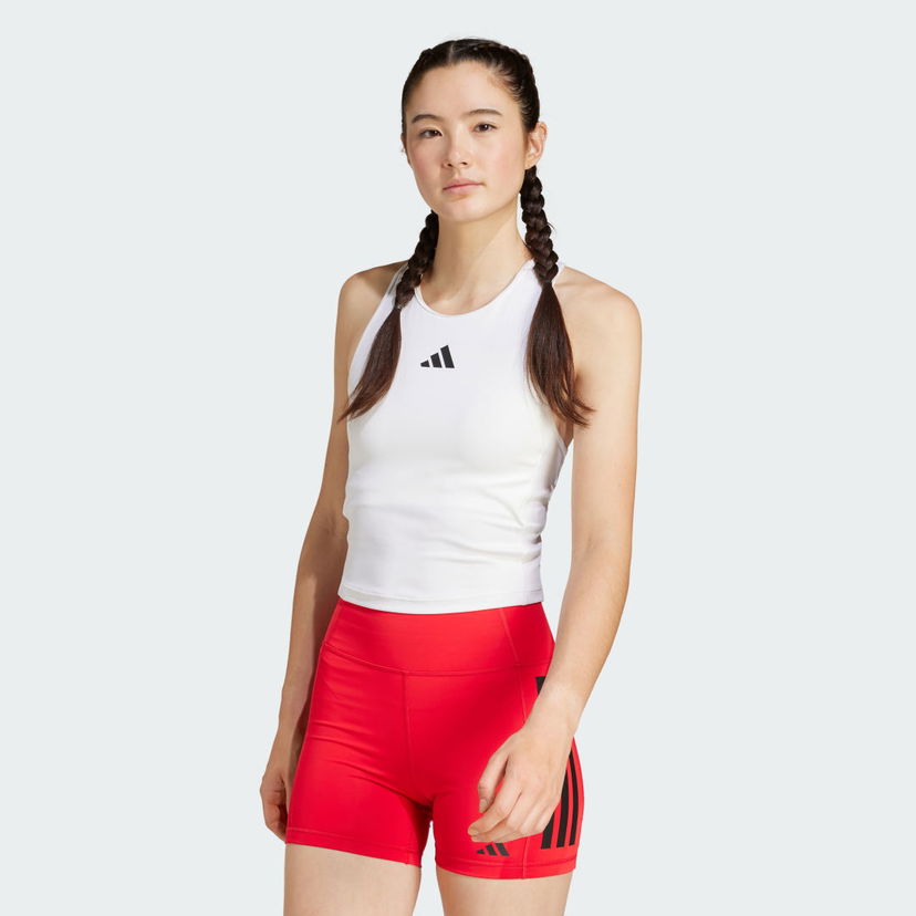 Majica brez rokavov adidas Performance Racerback Training Tank Top Bela | JG6183
