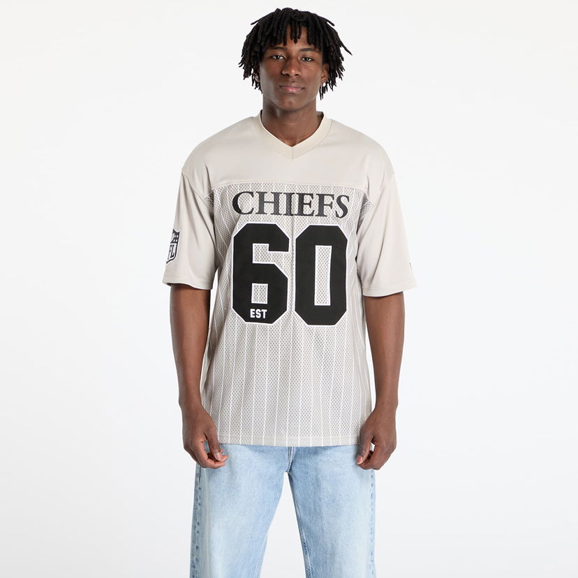 Dres New Era New Era Kansas City Chiefs NFL Pinstripe Jersey Bež | 60667924
