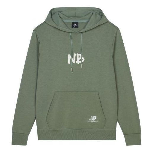 Pulover New Balance Men's Alphabet Logo Hoodie Zelena | AMT13364-CEL