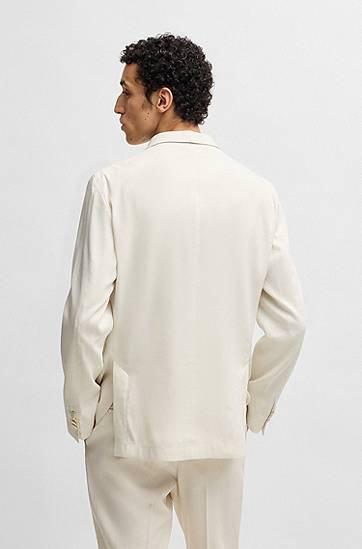 Jakna BOSS Selected By Shohei Ohtani Slim-Fit Blazer Bela | 50540686, 1