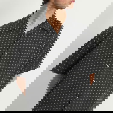 Srajce Neighborhood Monogram Pattern Hawaiian Shirt, Size Large Črna | 251TSNH-SHM11-BLK, 5