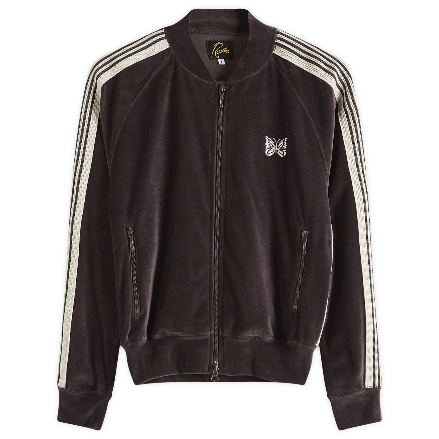 Bomber jakna Needles Needles Women's Rib Collar Track Jacket, Size L Lila | QV319-B, 0