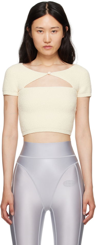 Krop-top Alexander Wang Cutout T-Shirt by alexanderwang.t Bela | 4KC3231035, 0