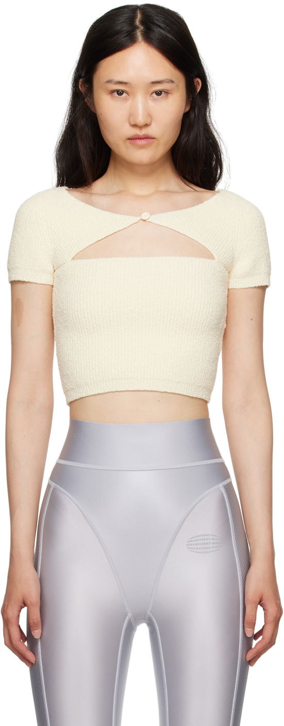 Krop-top Alexander Wang Cutout T-Shirt by alexanderwang.t Bela | 4KC3231035