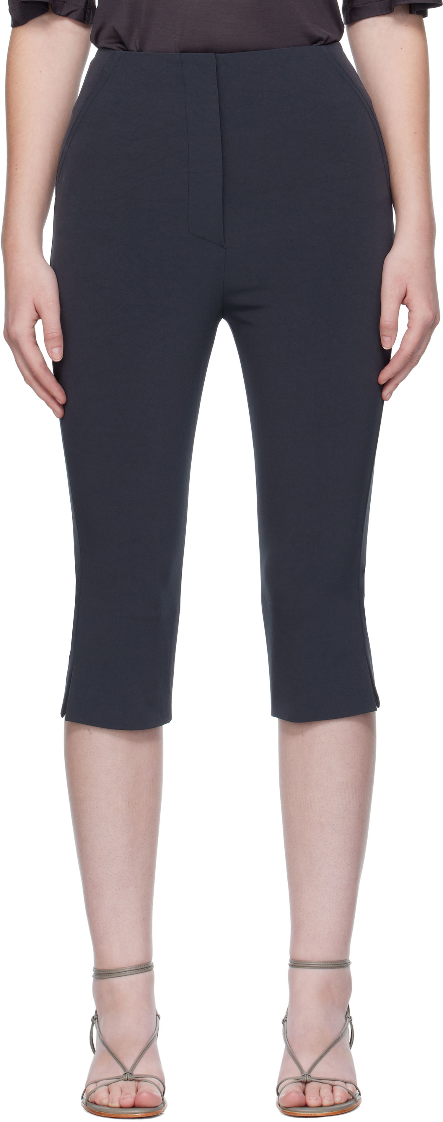 Kratke hlače Nanushka Nanushka Saoirse Capri Shorts Mornarica | NW25PFPA15855, 0