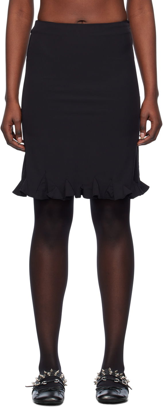 Krila We11done We11done Flared Midi Skirt Črna | WD-SK0-24-271-W-BK, 0