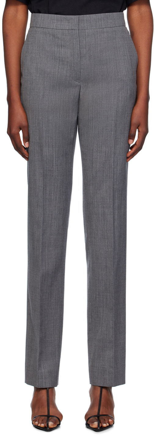Hlače Jil Sander Wool Trousers Siva | J02KA0286_J40171, 0