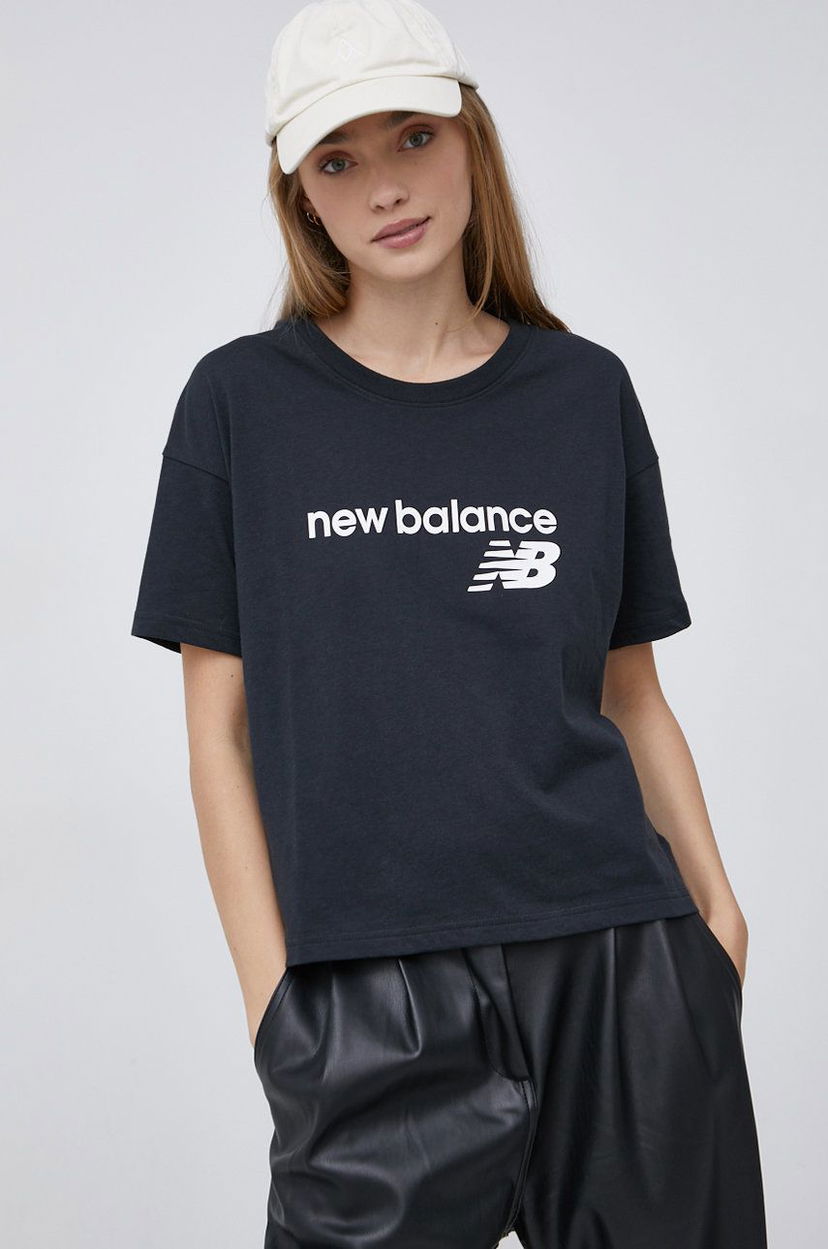 Majica New Balance t-Shirt Črna | WT03805BK