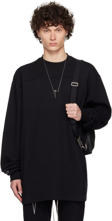 Pulover Rick Owens Rick Owens Champion Edition Girdered Sweatshirt Črna | CM01E1671 CHFE FELPA, 0
