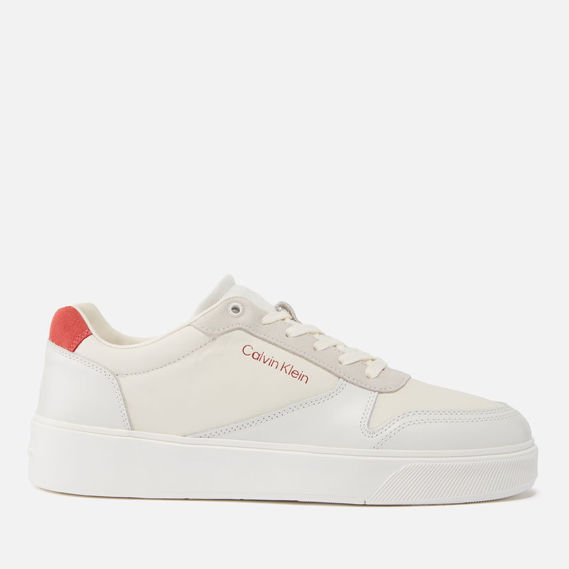 Superge in čevlji CALVIN KLEIN Men's Leather Chunky Sole Trainers Bela | HM0HM01402