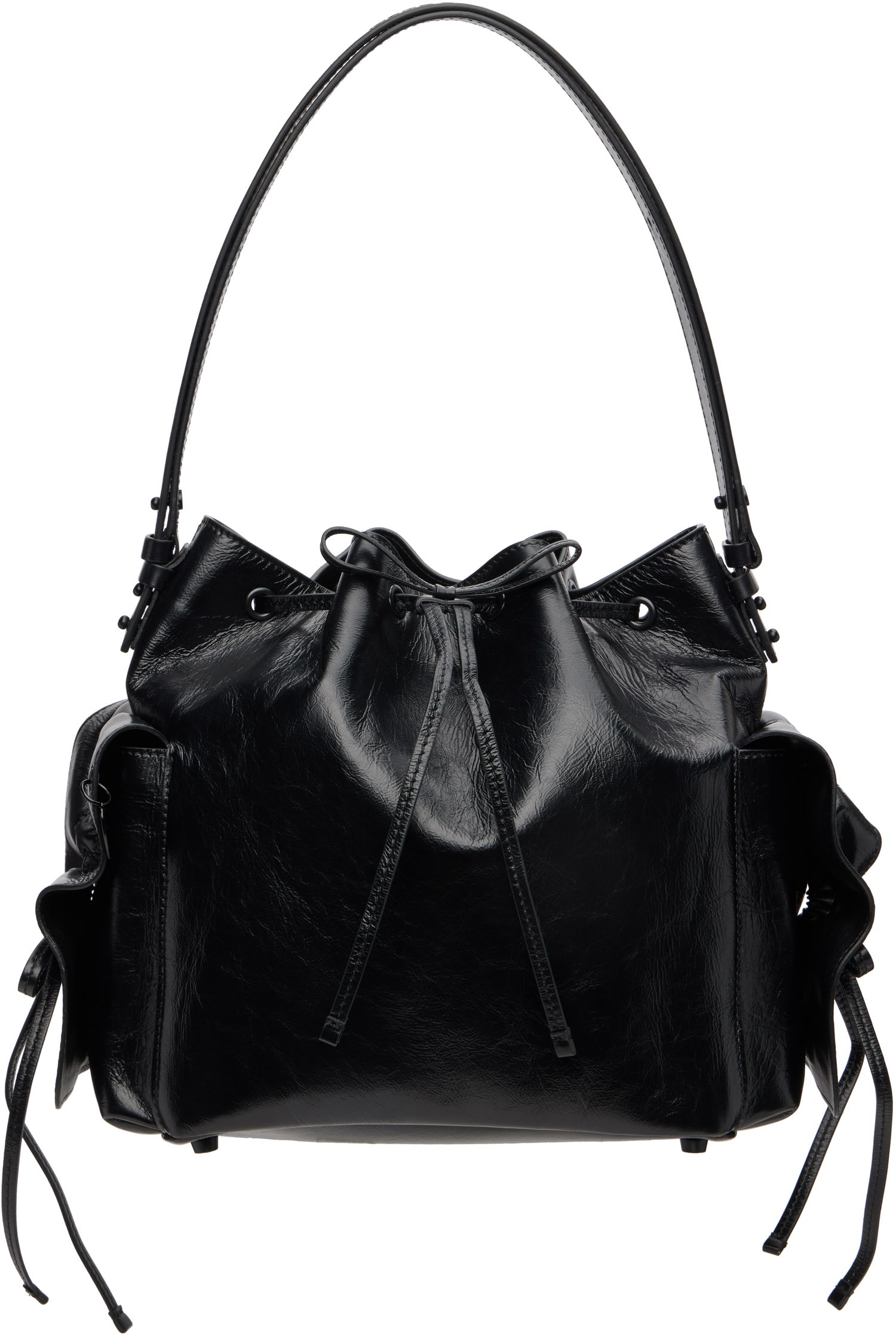 Torbica Acne Studios Acne Studios Multipocket Bucket Bag Črna | A10457-, 0