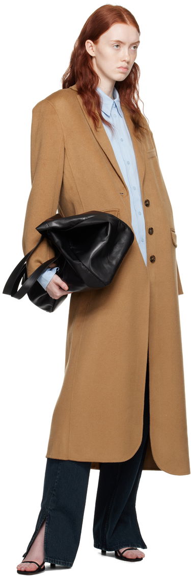 Plašči Anine Bing Quinn Long Wool Coat Bež | A-01-4163-200, 3