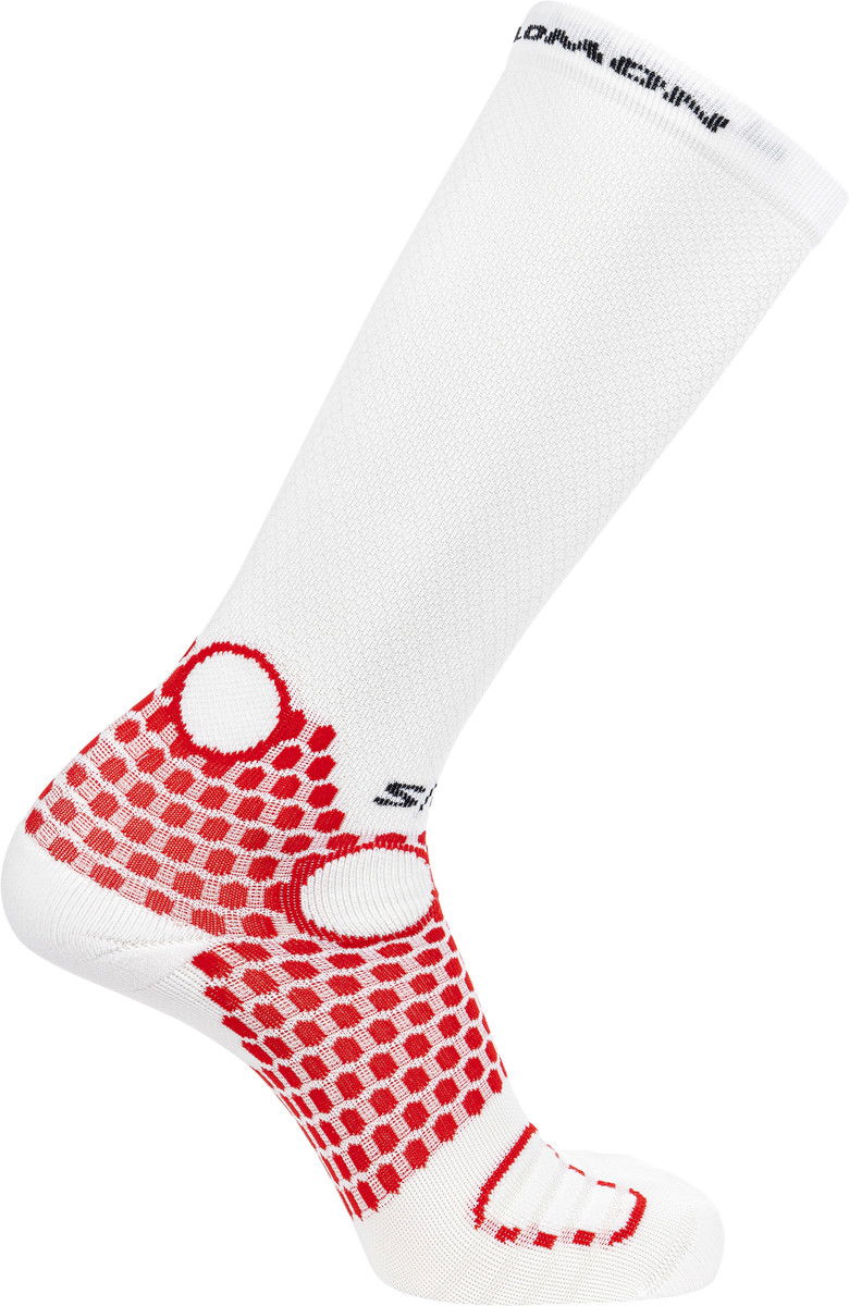 Nogavice Salomon S/LAB ULTRA KNEE High Socks Bela | lc2081300