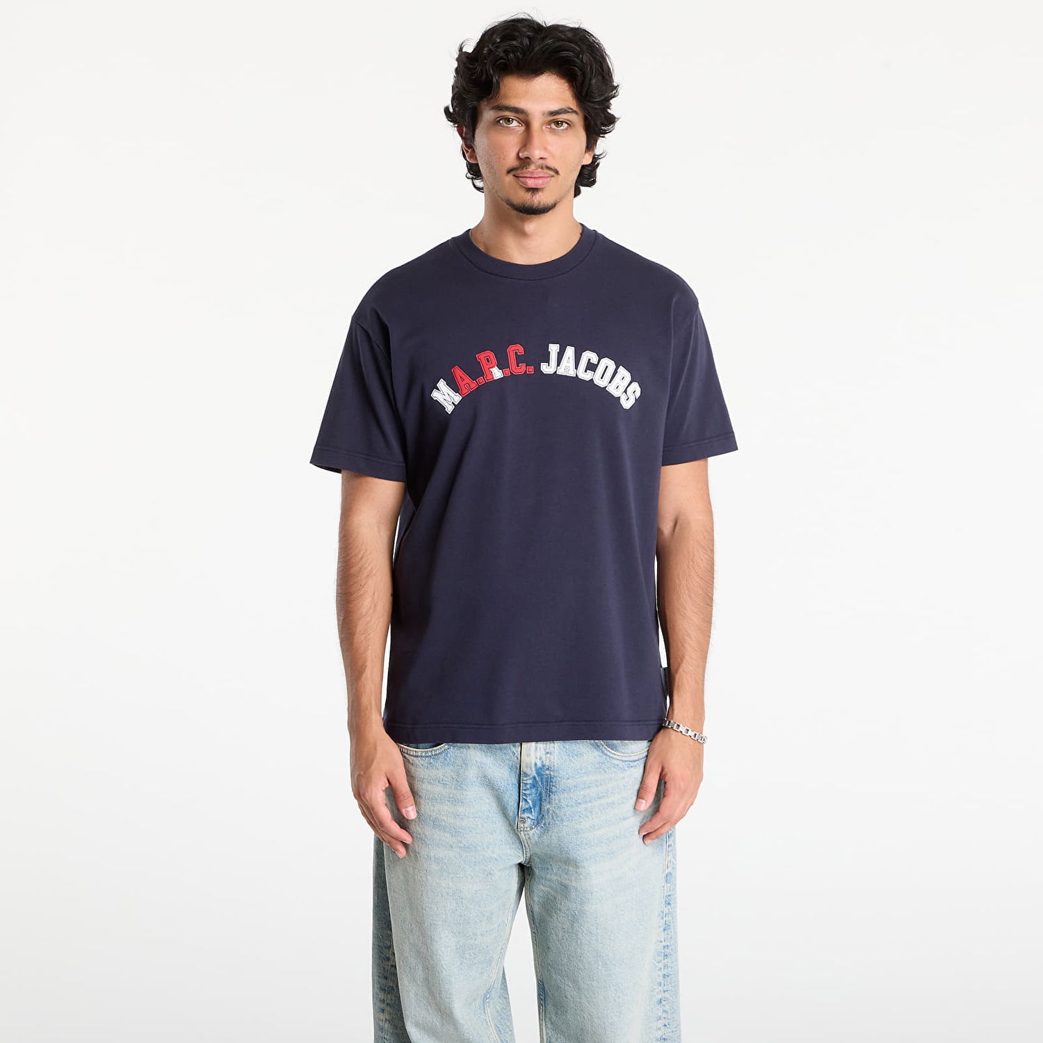 Majica A.P.C. A.P.C. x Marc Jacobs Boxy Fit Tee Mornarica | COHKS-H26554 IAK, 0