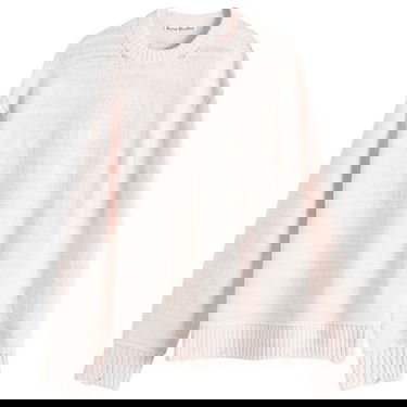 Pleteni pulover Acne Studios Men's Distressed Hem Slub Knit Sweater, Size Small, by Acne Studios Roza | B60361-DR5, 1