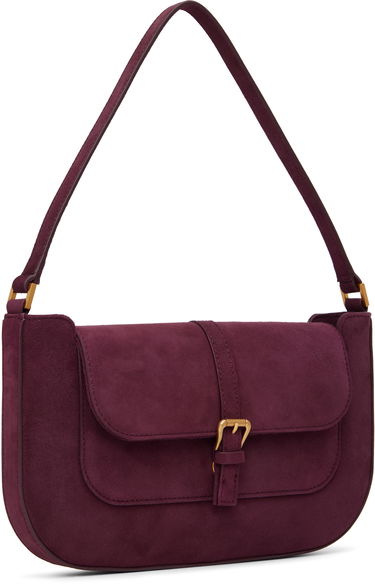 Torba za čez ramo BY FAR BY FAR Miranda Suede Shoulder Bag Bordo | MWBSB023KL009RD028PL, 1