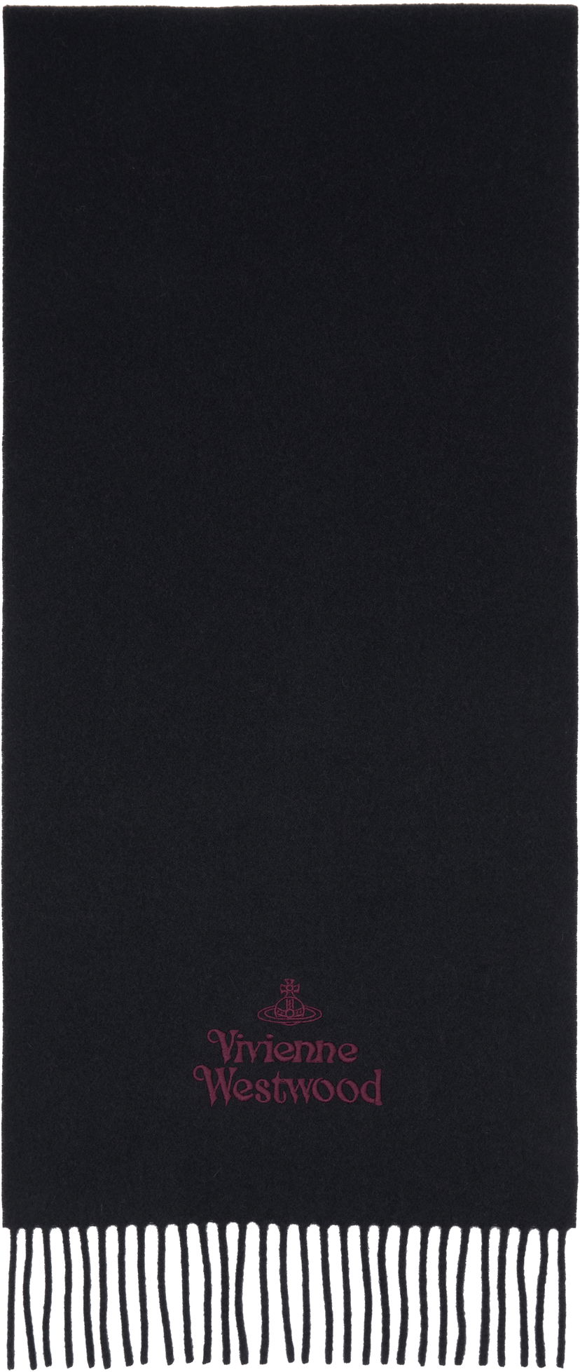 Šala Vivienne Westwood Embroidered Scarf Črna | 81030007-W00Q7-