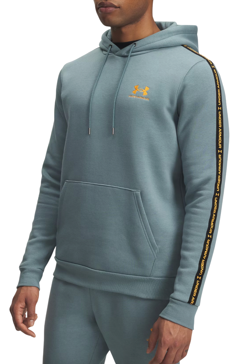 Pulover Under Armour Icon Fleece Hooded Sweatshirt with Taping Turkizna | 1389356-587, 0