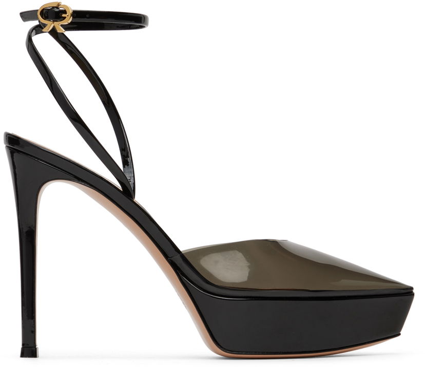 Superge in čevlji Gianvito Rossi Gianvito Rossi Betty Platform Heeled Sandals Črna | G95376.85RIC.PXV