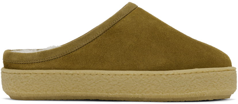 Oblačila ISABEL MARANT Isabel Marant Fozee Suede Slippers Zelena | 23AML0011FA-A3O08S