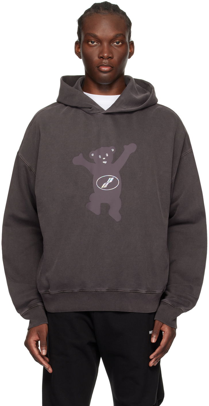 Pulover We11done We11done Teddy Hoodie Rjava | WD-TH3-22-727-U-CH