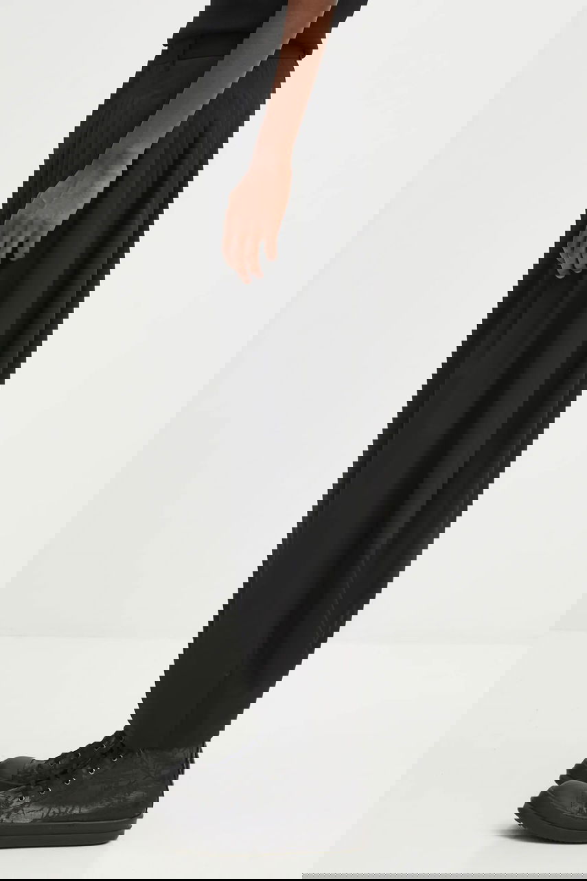 Hlače ADER ERROR Pleated Wide-Leg Slacks Črna | BO01FWSA0206BK, 1