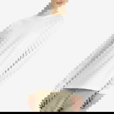 Majica BEAMS Beams Plus Long Sleeve Pocket Tee, Size Large Bela | 3814-0066-156-01, 2