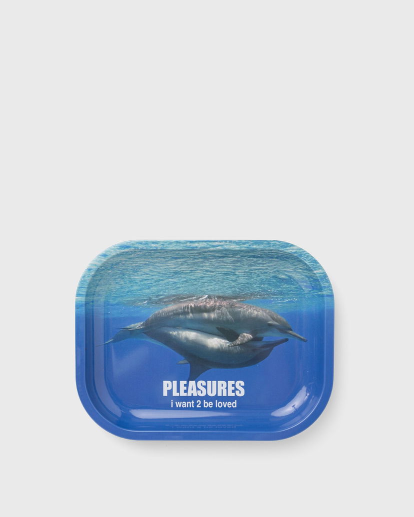 Home decor Pleasures Dolphins Metal Tray Modra | P25SU071-BLUE