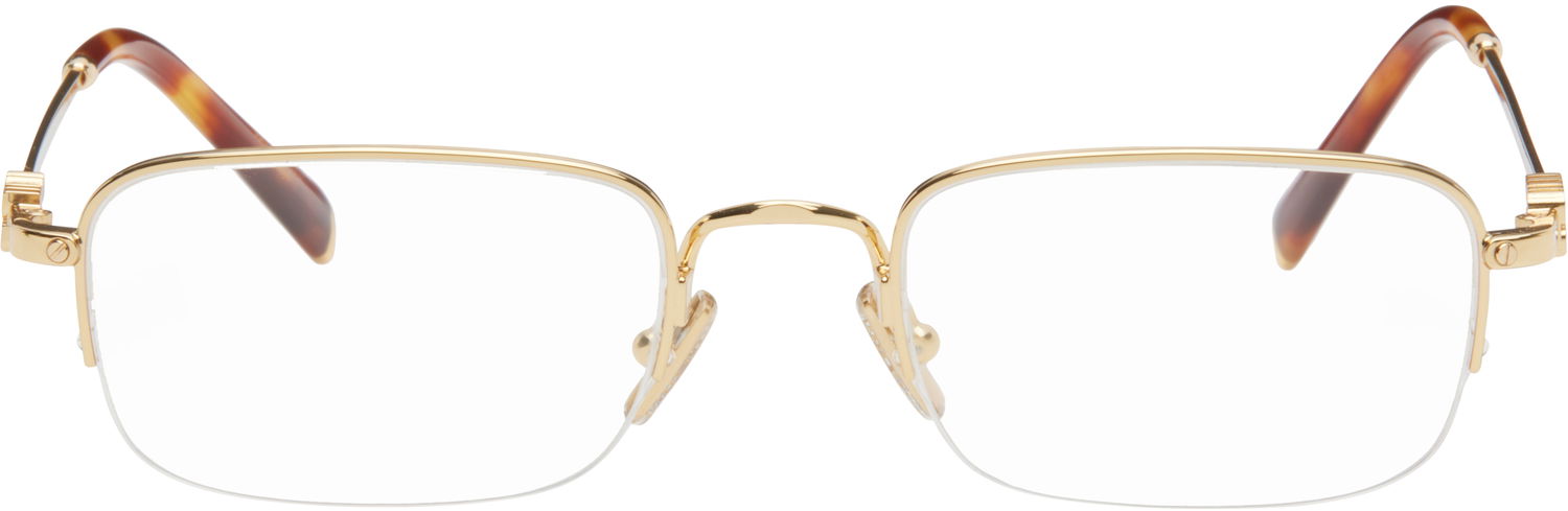 Sončna očala Miu Miu Miu Miu Half Rim Metal Rectangle Glasses Rjava | 0MU 52WV 8056262411148, 0