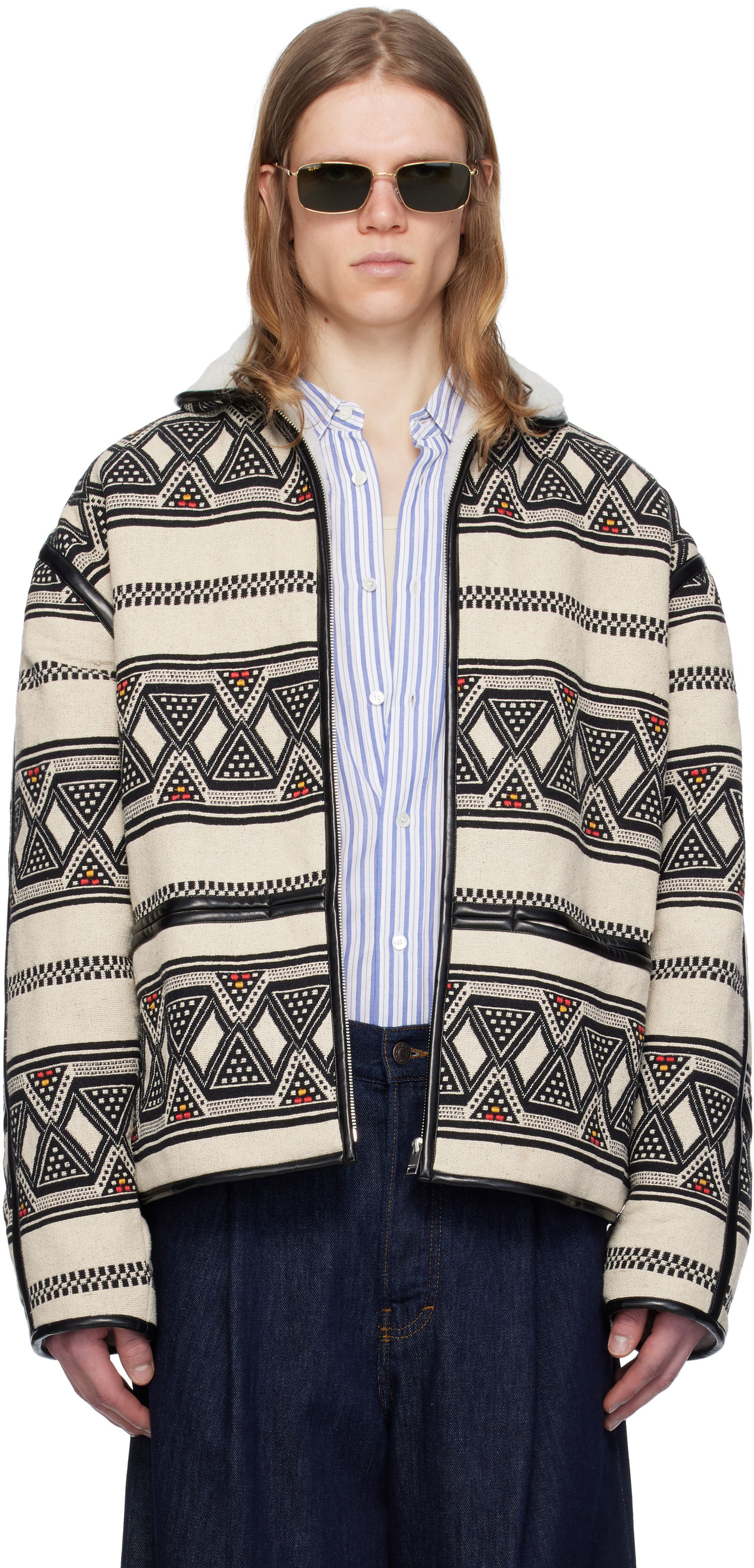 Jakna ISABEL MARANT Isabel Marant Nelkis Patterned Jacket Bež | 25PVE0274HB-C1D03H, 0