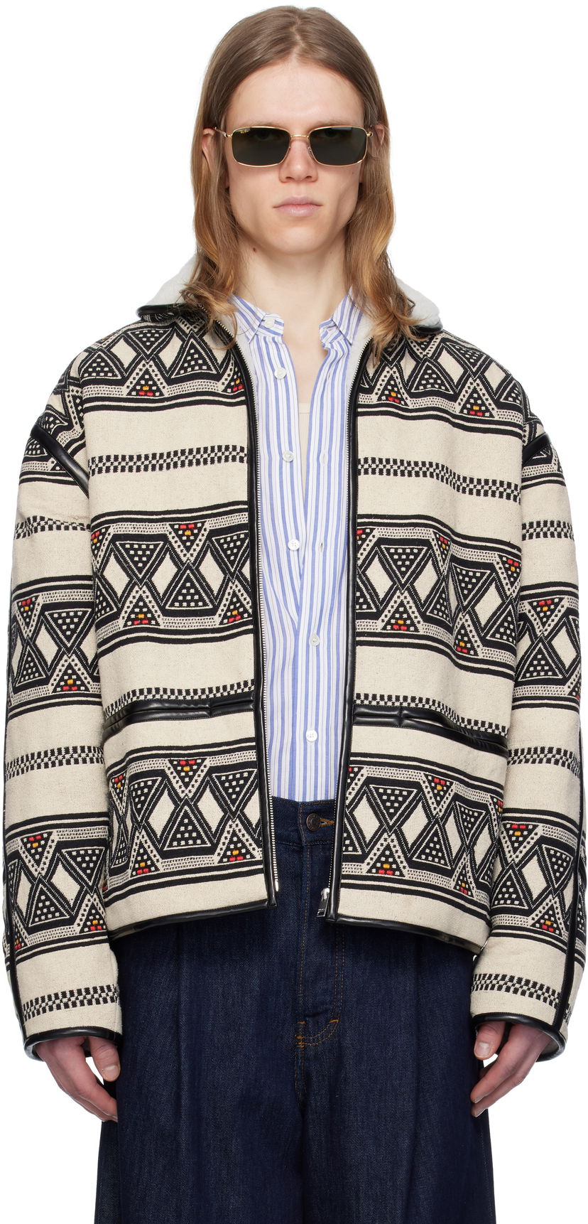 Jakna ISABEL MARANT Isabel Marant Nelkis Patterned Jacket Bež | 25PVE0274HB-C1D03H