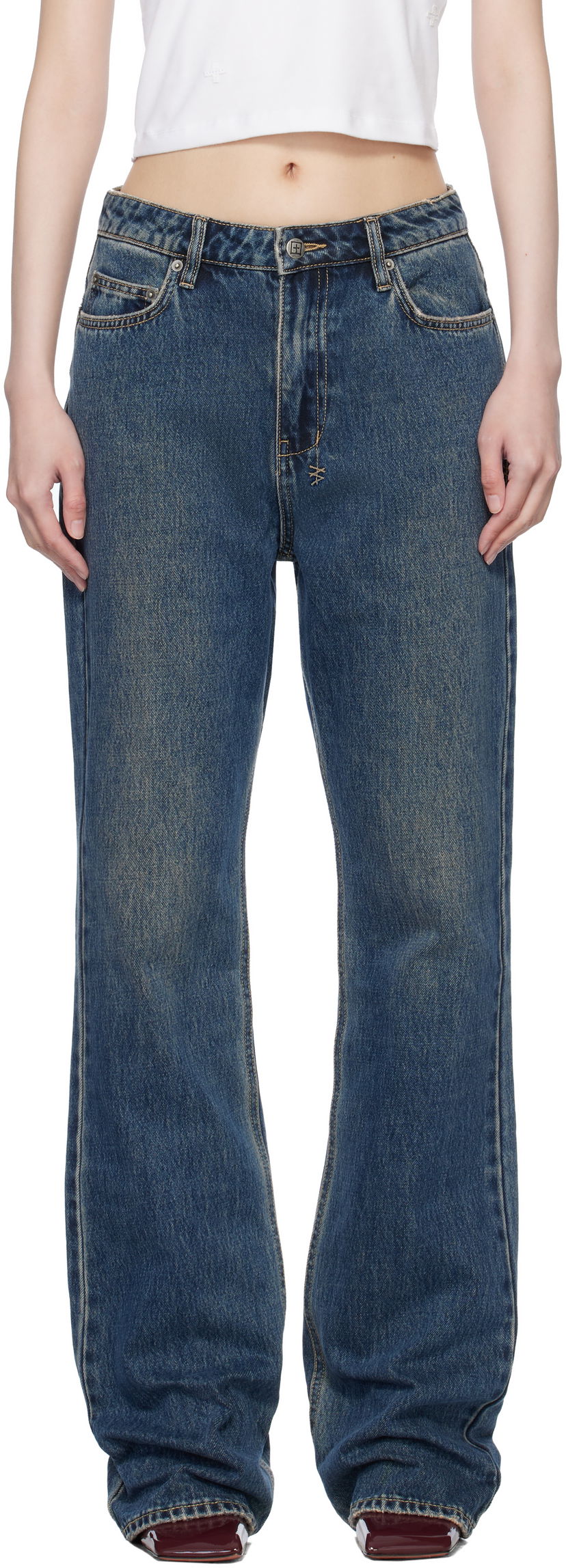 Kavbojke Ksubi Ksubi Soho Slouch Sandstorm Jeans Modra | WPS25DJ016
