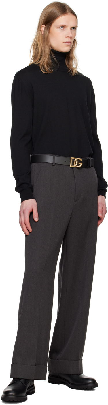 Superge in čevlji Dolce & Gabbana Grained Leather Lace-Up Altavilla Derbys with Chunky Sole Črna | A10852A9P45, 4