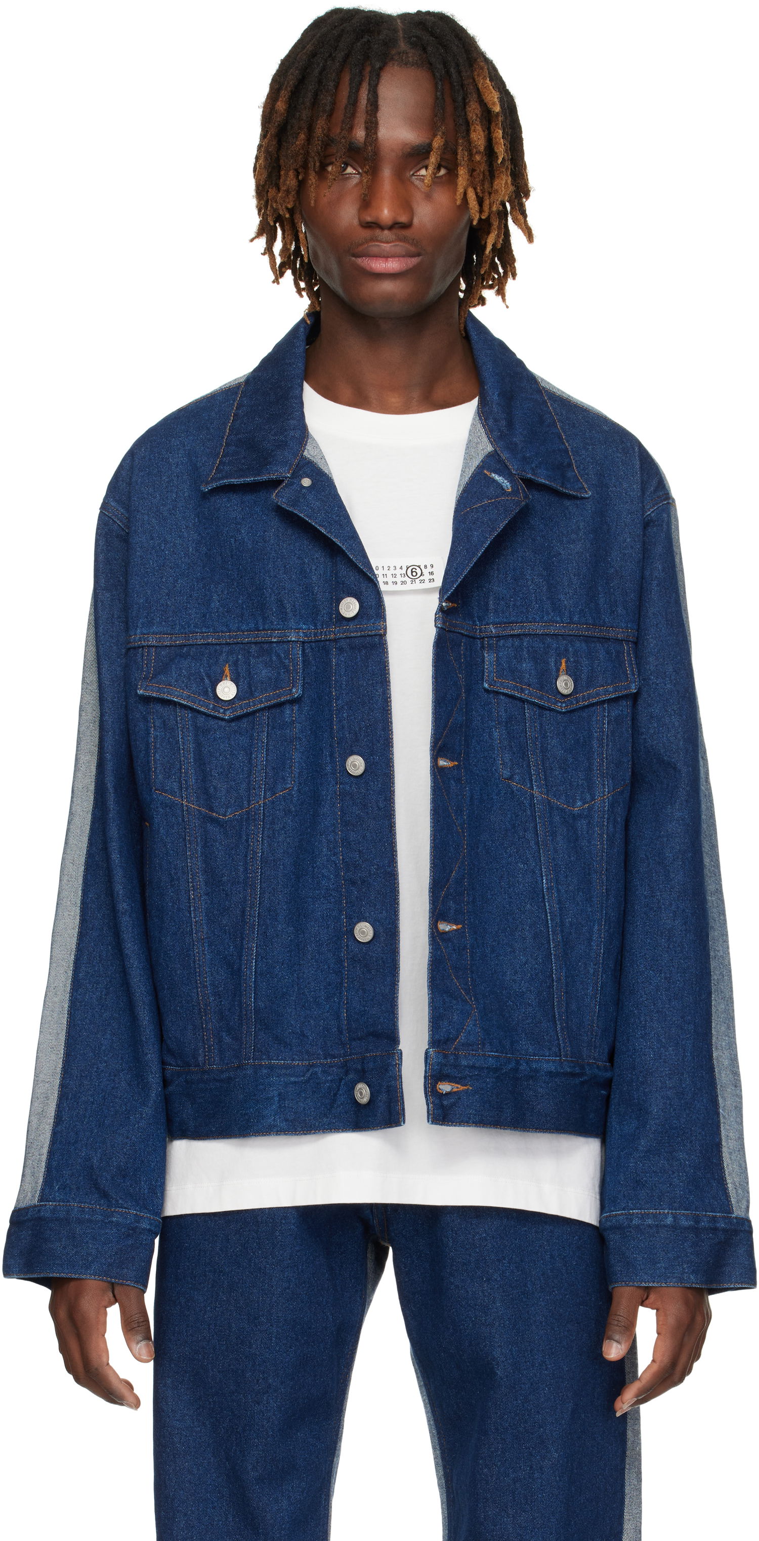 Jakna Maison Margiela MM6 Maison Margiela Sports Denim Jacket Modra | SH0AM0038 M30018, 0