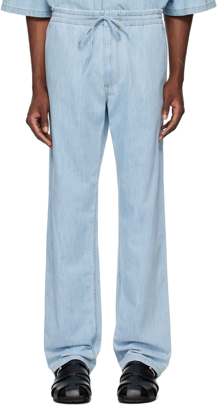 Kavbojke Bottega Veneta Light Bleached Elasticized Jeans Modra | 799731 V3N60 4946