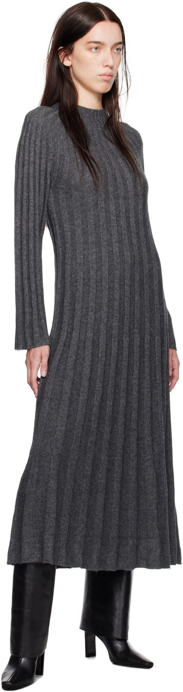 Obleke Loulou de Saison Loulou de Saison Irma Maxi Dress Siva | IRMA, 3
