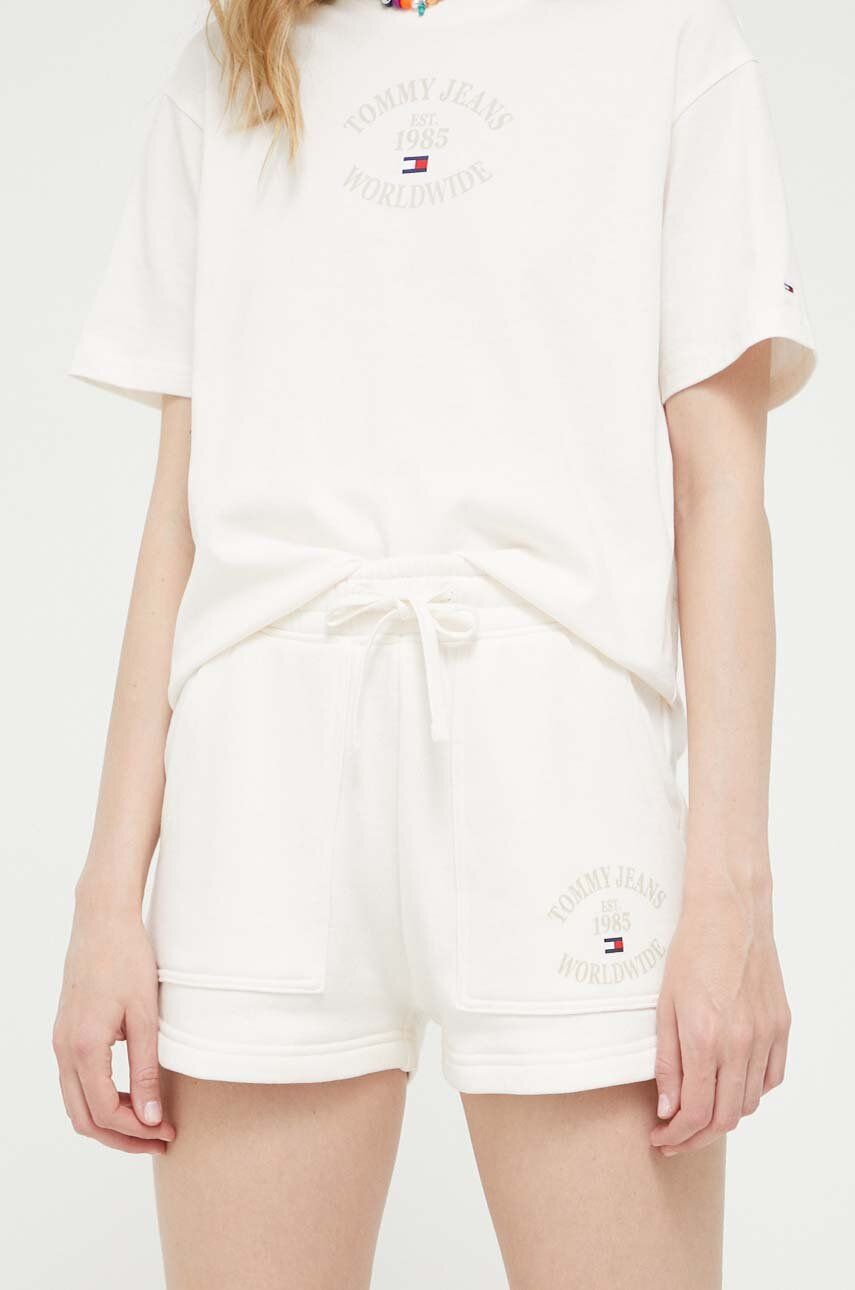 Kratke hlače Tommy Hilfiger Sweat Shorts Bela | DW0DW15870, 0