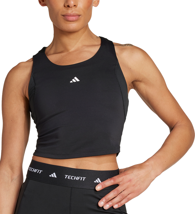 Majica brez rokavov adidas Originals TF CROP TK Črna | ik7921