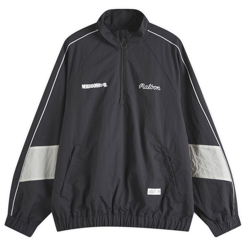 Vetrovka Neighborhood Malbon Golf Quarter Zip Jacket, Size Large Črna | 251TS54N-JKM02-BLK
