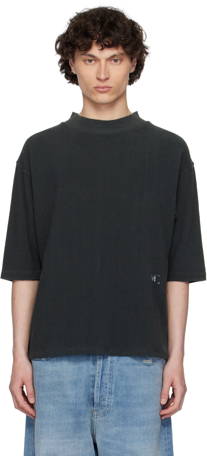 Majica Maison Margiela Maison Margiela Stamp Logo T-Shirt Siva | S50GC0713 M20057