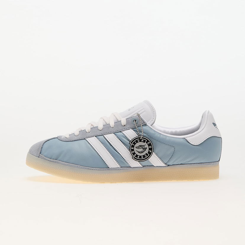 Superge in čevlji adidas Originals Footpatrol x Gazelle Light Grey/ Ftw White/ Easy Yellow Modra | IG4524