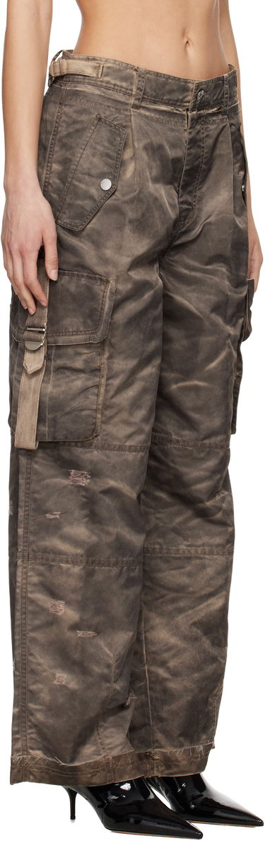 Cargo hlače Feng Chen Wang Feng Chen Wang Sandwashed Cargo Pants Rjava | FUS19TR10B, 1