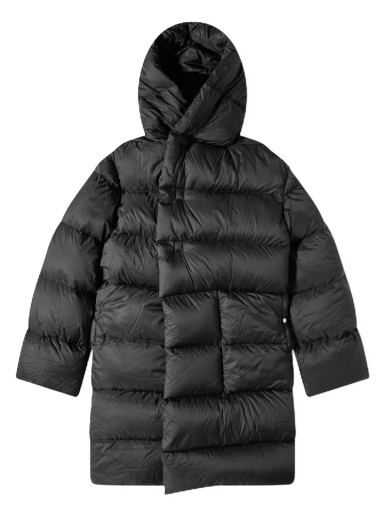 Puhovka Rick Owens Hooded Liner Long Down Jacket Črna | RU02B2998-NZD3-09