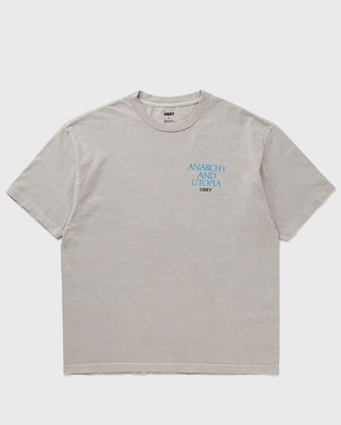 Majica OBEY Obey Anarchy & Utopia T-Shirt Siva | 167924098-SIG, 0