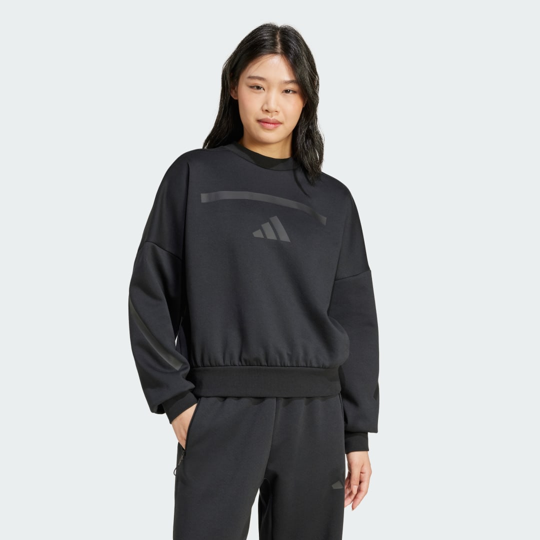 Pulover adidas Performance Z.N.E. Sweatshirt Črna | JE7855, 0